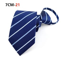Zipper Tie Mens Necktie Lazy Pre-tied Ties Striped 7cm Neck Tie Zipper Necktie For Men Women Bridegroom Wedding Wholesale
