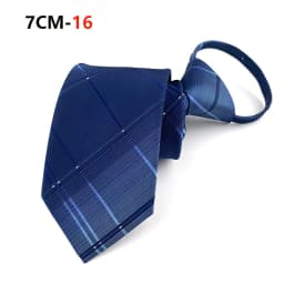 Zipper Tie Mens Necktie Lazy Pre-tied Ties Striped 7cm Neck Tie Zipper Necktie For Men Women Bridegroom Wedding Wholesale