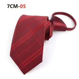 Zipper Tie Mens Necktie Lazy Pre-tied Ties Striped 7cm Neck Tie Zipper Necktie For Men Women Bridegroom Wedding Wholesale