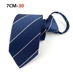 Zipper Tie Mens Necktie Lazy Pre-tied Ties Striped 7cm Neck Tie Zipper Necktie For Men Women Bridegroom Wedding Wholesale