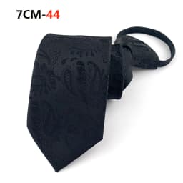Zipper Tie Mens Necktie Lazy Pre-tied Ties Striped 7cm Neck Tie Zipper Necktie For Men Women Bridegroom Wedding Wholesale