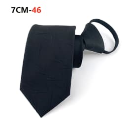 Zipper Tie Mens Necktie Lazy Pre-tied Ties Striped 7cm Neck Tie Zipper Necktie For Men Women Bridegroom Wedding Wholesale