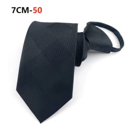 Zipper Tie Mens Necktie Lazy Pre-tied Ties Striped 7cm Neck Tie Zipper Necktie For Men Women Bridegroom Wedding Wholesale