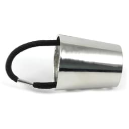 Circle Cuff Gold&Silver Gothic Ponytail Clip Elastic Wrap Ponytail Holder Punk Hair Band Metal Ponytail Clip Hair Cuff