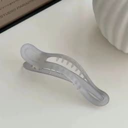 New Acrylic Matte Duckbill Hair Claws Barrettes Bow Solid Color Hair Clips Hair Accessories For Women Hairpin Ponytail Headwear