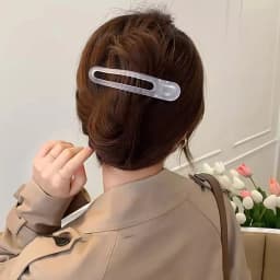 New Acrylic Matte Duckbill Hair Claws Barrettes Bow Solid Color Hair Clips Hair Accessories For Women Hairpin Ponytail Headwear