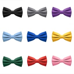 JEMYGINS Mens Solid Color Pre-tied Bow Tie Adjustable Bowtie For Man Wedding Party Boy Girl Bowknot Ties Accessories