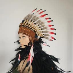 American Chief Indian Native Feather Headdress Decoration Prop for Celebrations Carnivals Themed Party Dance Show Halloween