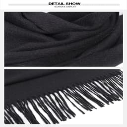 Winter Scarf For Women Cashmere Warm Solid Pashmina Blanket Wraps Female Thick Soft Bufanda Big Tassel Shawl Long Poncho Echarpe