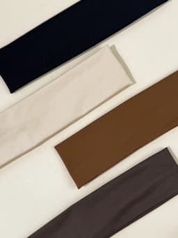 4pcs Fashionable solid color casual versatile simple sports fitness headband