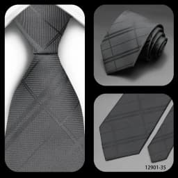 Luxury Black Colors 8CM Men's Necktie Paisley Striped Jacquard Cravat Business Ties For Man