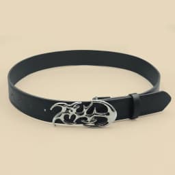 Classic Black Pu Leather Belt with Silver Buckle, Thin Pu Leather Casual Pin Buckle Belt for Pants, Jeans and Dresses