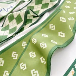 Korean green headband long small silk scarf for Women, Soft Comfort Elastic Headband, Workout Daily Casual Evening Gift Chic