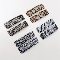 8pcs/set Leopard Print Hair Clips for Women Girls Vintage Geometric Drop BB Clips Bangs Hairpins Barrettes Hair Accessories