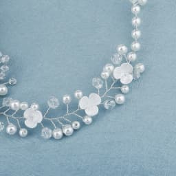 Elegant Silver Handmade Headband Flower Pearl Versatile Women's Headwear Wedding Banquet Bridal Hair Accessories