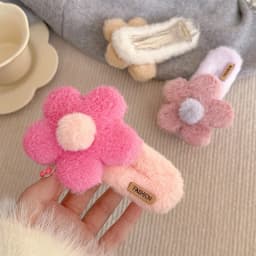 1/3pcs New Plush Flower Hair Clip Handmade Cute Hairstyle Hairpins Big Headwear Accessories Women Headwear  Accessories