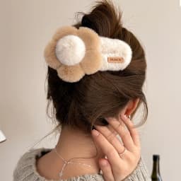 1/3pcs New Plush Flower Hair Clip Handmade Cute Hairstyle Hairpins Big Headwear Accessories Women Headwear  Accessories