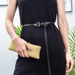 Fashion Adjustable Thin Belt Luxury Black PU Leather Female Designer Girdle Korean Corset Metal Buckle Belts For Women White