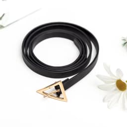 Fashion Adjustable Thin Belt Luxury Black PU Leather Female Designer Girdle Korean Corset Metal Buckle Belts For Women White