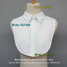 Exquisite Fake Collars with Hand-Sewn Pearl Embellishments. These Decorative Collars Are Unique, Versatile, and Detachable. The