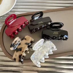 Brand New 5.5cm Red Long Acetate Hair Crabs Hair Clips for Girls and Women Tie up Hair Accessories New korean Fashon 2025 