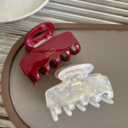 Brand New 5.5cm Red Long Acetate Hair Crabs Hair Clips for Girls and Women Tie up Hair Accessories New korean Fashon 2025 