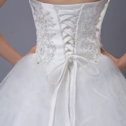 Adjustable Wedding Dress Zipper Replacement 4M & Corset Lace-Up Back Kit - 157 Inch Satin Ribbon with Ivory White Lace Trim