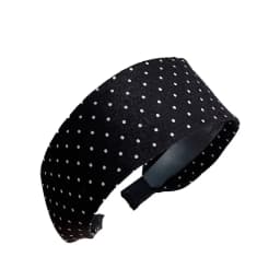 Wide edge black and white polka dot headband women's 2025 new pressure hair wash face hairhoop fashion headband hair accessories