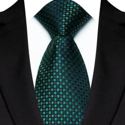 Luxury 8CM Mens Necktie Green Color Stripes Floral Solid Ties For Man Groom Jacquard Woven Neck Tie For Business Wedding Party