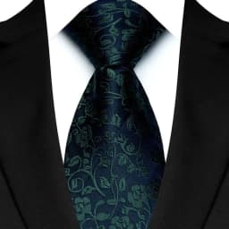 Luxury 8CM Mens Necktie Green Color Stripes Floral Solid Ties For Man Groom Jacquard Woven Neck Tie For Business Wedding Party