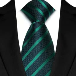 Luxury 8CM Mens Necktie Green Color Stripes Floral Solid Ties For Man Groom Jacquard Woven Neck Tie For Business Wedding Party