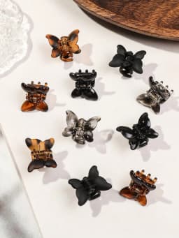 10PCS Mini Butterfly Hair Clips Set for Women Girls Strong Grip for Thin Hair,Neutral Color Hair Styling Accessories