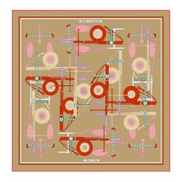 Silk Scarf Women City Street Print Square Scarves Head Echarpes Silk Foulards Femme Wraps Beach Shawl Bandana Lady Hijabs 90CM