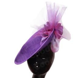 Purple Pillbox Fasciantor Church Hat WOmen Kentucky Veils Fascinators Hat Headband Ladies Chic Cocktail Race Party Chapeau Cap