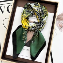 New Literary Fashionable Bandana Imitation Silk 70*70cm Temperament Square Scarves Women Spring/Summer Soft Satin Scarf