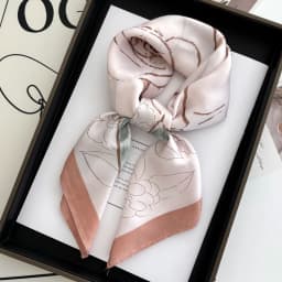 New Literary Fashionable Bandana Imitation Silk 70*70cm Temperament Square Scarves Women Spring/Summer Soft Satin Scarf