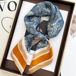 New Literary Fashionable Bandana Imitation Silk 70*70cm Temperament Square Scarves Women Spring/Summer Soft Satin Scarf