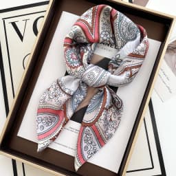 New Literary Fashionable Bandana Imitation Silk 70*70cm Temperament Square Scarves Women Spring/Summer Soft Satin Scarf
