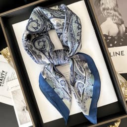 New Literary Fashionable Bandana Imitation Silk 70*70cm Temperament Square Scarves Women Spring/Summer Soft Satin Scarf