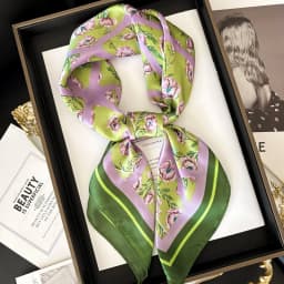 New Literary Fashionable Bandana Imitation Silk 70*70cm Temperament Square Scarves Women Spring/Summer Soft Satin Scarf