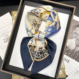 New Literary Fashionable Bandana Imitation Silk 70*70cm Temperament Square Scarves Women Spring/Summer Soft Satin Scarf