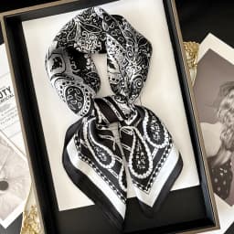 New Literary Fashionable Bandana Imitation Silk 70*70cm Temperament Square Scarves Women Spring/Summer Soft Satin Scarf