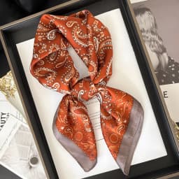 New Literary Fashionable Bandana Imitation Silk 70*70cm Temperament Square Scarves Women Spring/Summer Soft Satin Scarf