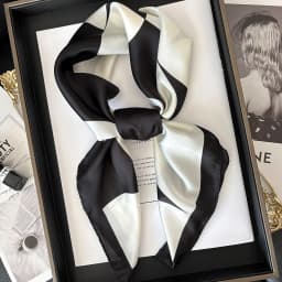 New Literary Fashionable Bandana Imitation Silk 70*70cm Temperament Square Scarves Women Spring/Summer Soft Satin Scarf