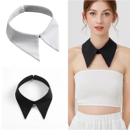 Solid Fake Collars for Women Girls Shirt Necklace Choker Flase Collar Shawl Girls Removable Dress Detachable Collars Faux Collar