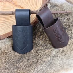 Medieval Belt Clothing Accessories Renaissance Skirt Hiking Viking Horn Belt Leather Cover Leather Cover Sword Frog
