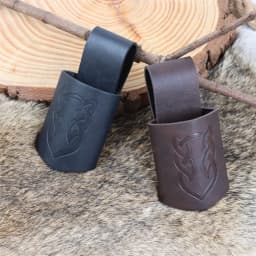 Medieval Belt Clothing Accessories Renaissance Skirt Hiking Viking Horn Belt Leather Cover Leather Cover Sword Frog