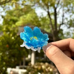 Colorful Printed Flower Acrylic Geometric Crab Clamp For Women Girls Creative Fixed Ponytail Hair Clip Claw Charm Accessories