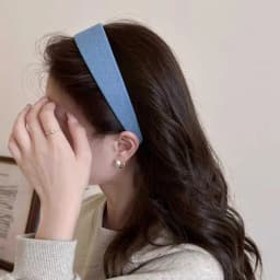 Denim Hairbands Korean Style Solid Color Headbands for Women Wide Hair Hoop Headband Girls Hair Accessories Headwear Headdress