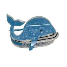 New Acetate Shark Whale Hair Catch Metal Acrylic Blue Whale Dolphin Hair Clip Hair Accessories Cartoon Shark Clip